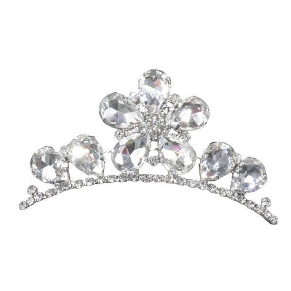 女性の誕生日の衣装のための櫛のピンが付いているラインストーンのブライダルティアラの王冠｜stk-shop｜03