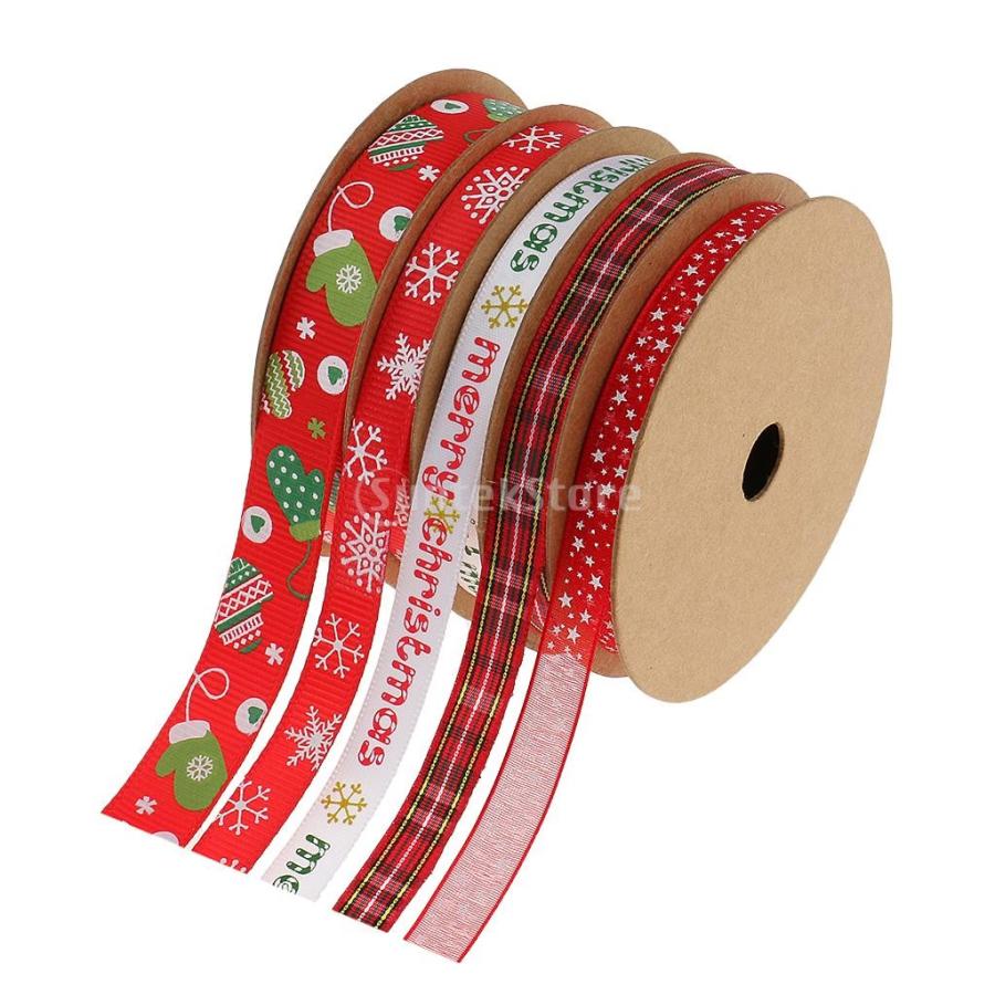 おしゃれ 可愛い リボン 飾りリボン クリスマスツリー クリスマスカード 装飾 テーブル装飾 多様式選べる 様式1, 25メートル 59002860STKショップ 通販