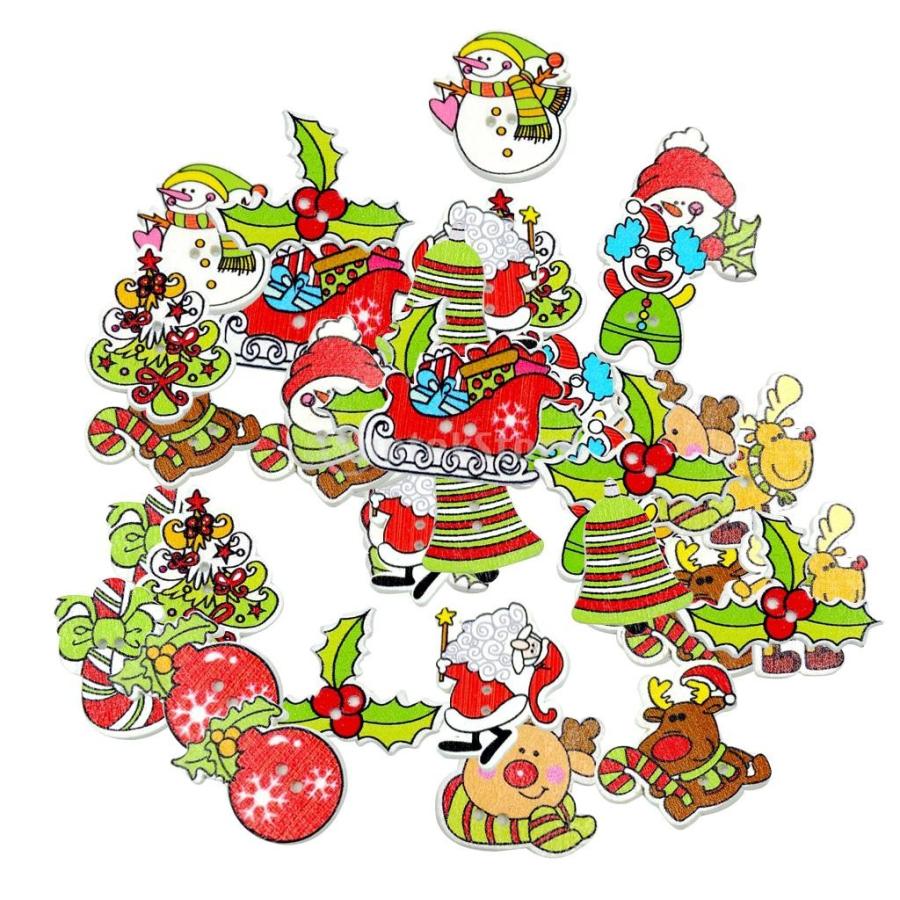約50枚 カラフル 雪だるま サンタクロース クリスマス素材 撮影小物 手縫いボタン ギフト装飾品 Stkショップ 通販 Yahoo ショッピング
