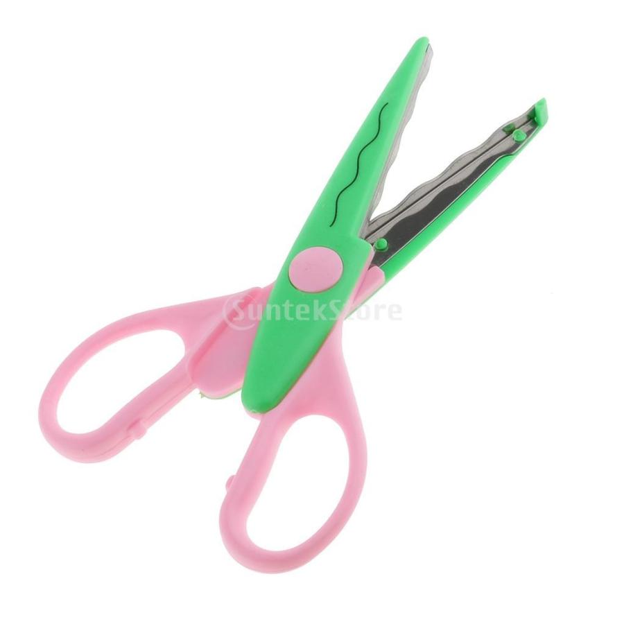 子供用 はさみ スクラップブッキング ポスター 絵画用紙 波状 カット 縁取り飾り 完璧な 小道具 全３色 1 Stkショップ 通販 Yahoo ショッピング