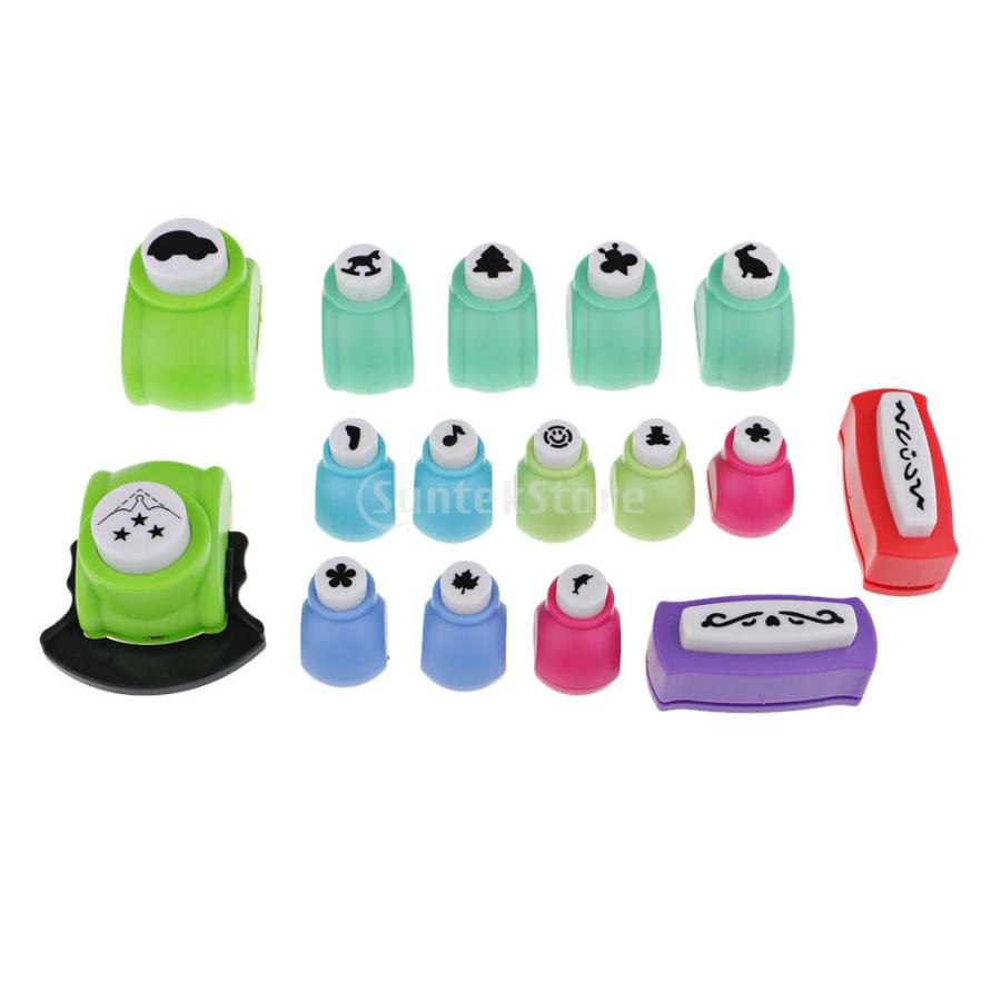 クラフトパンチ カラフル 混合エンボスセット 16個セット Diy 工芸品用 可愛い Stkショップ 通販 Yahoo ショッピング