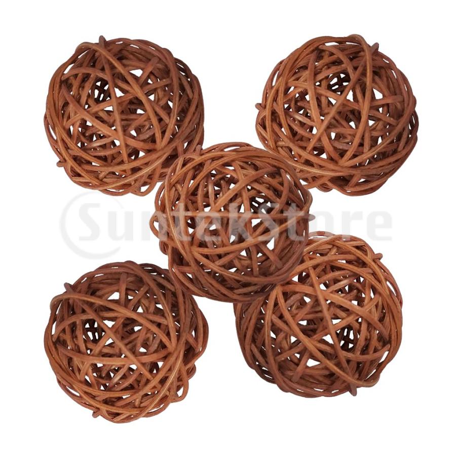 5パックナチュラルウィッカーラタンボール小枝オーブDIY装飾ウェディングクラフト 59021879STKショップ 通販 Yahoo