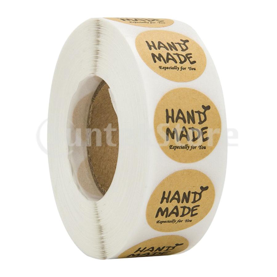 ラベルシール 封筒シール ステッカー 紙ラベル 丸いステッカー ペーパー クラフト 包装 約500個入り Stkショップ 通販 Yahoo ショッピング