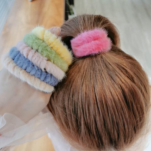 ガールズ ヘアゴム ヘアシュシュ ヘッドバンド ポニーテール 編髪 ふわふわ 髪飾り かわいい 8点入り