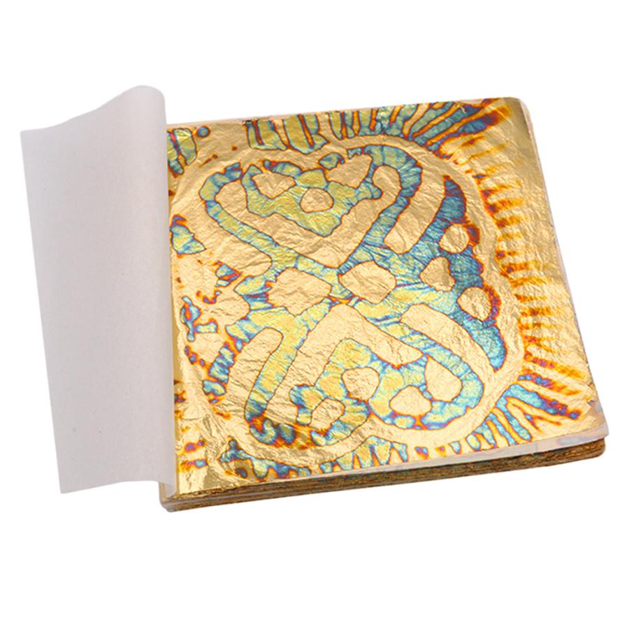 アートギルディングクラフトデコレーション用の多彩な50枚の金箔