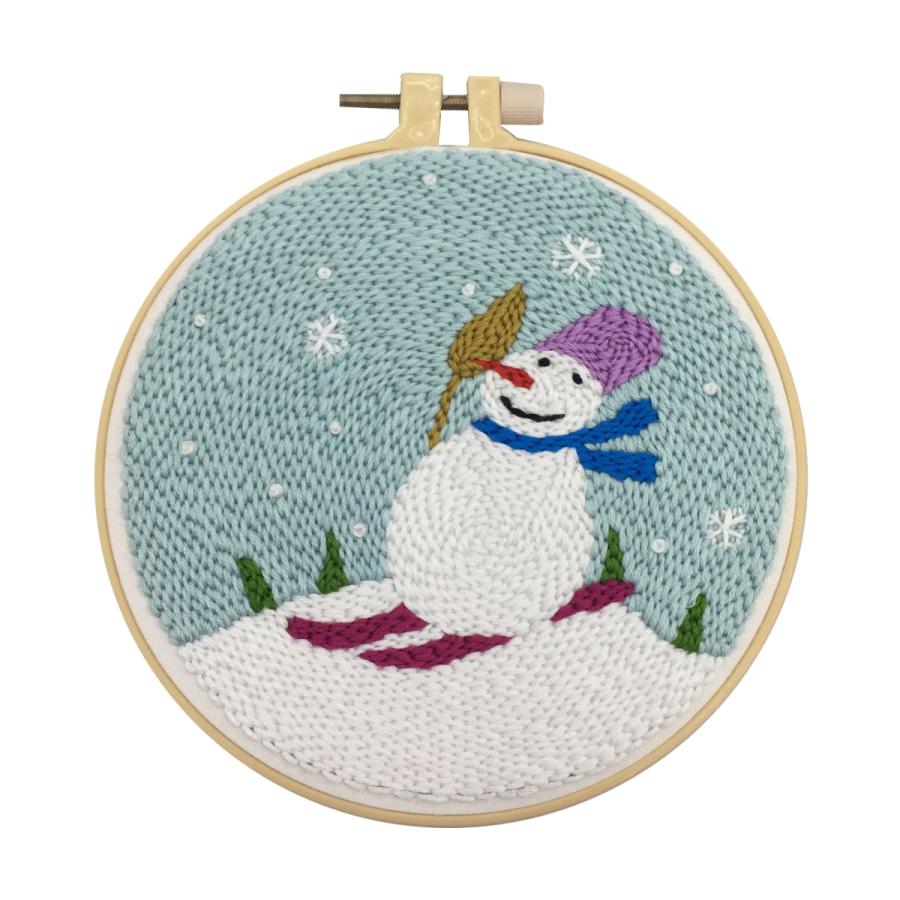 パンチニードルスターターキット刺繍フープとパンチペンハンドクラフト