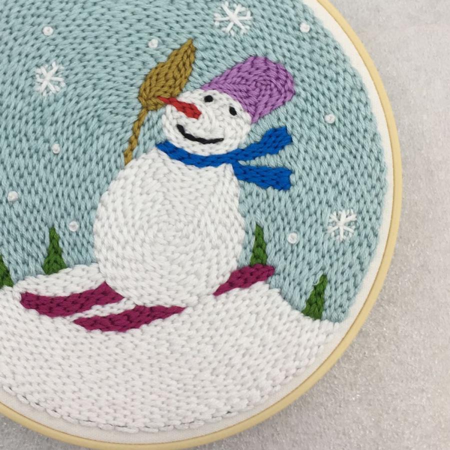 パンチニードルスターターキット刺繍フープとパンチペンハンドクラフト