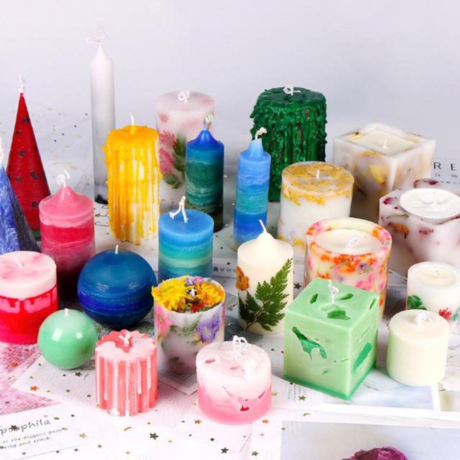 キャンドル作り用プラスチックキャンドルモールド-キャンドル作り型DIY 