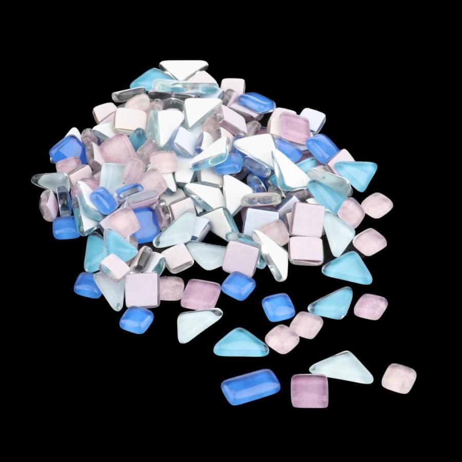 明るいモザイクタイルアソートクラフトガラスピースストーンズパープルブルー 59034993 STKショップ 通販 Yahoo