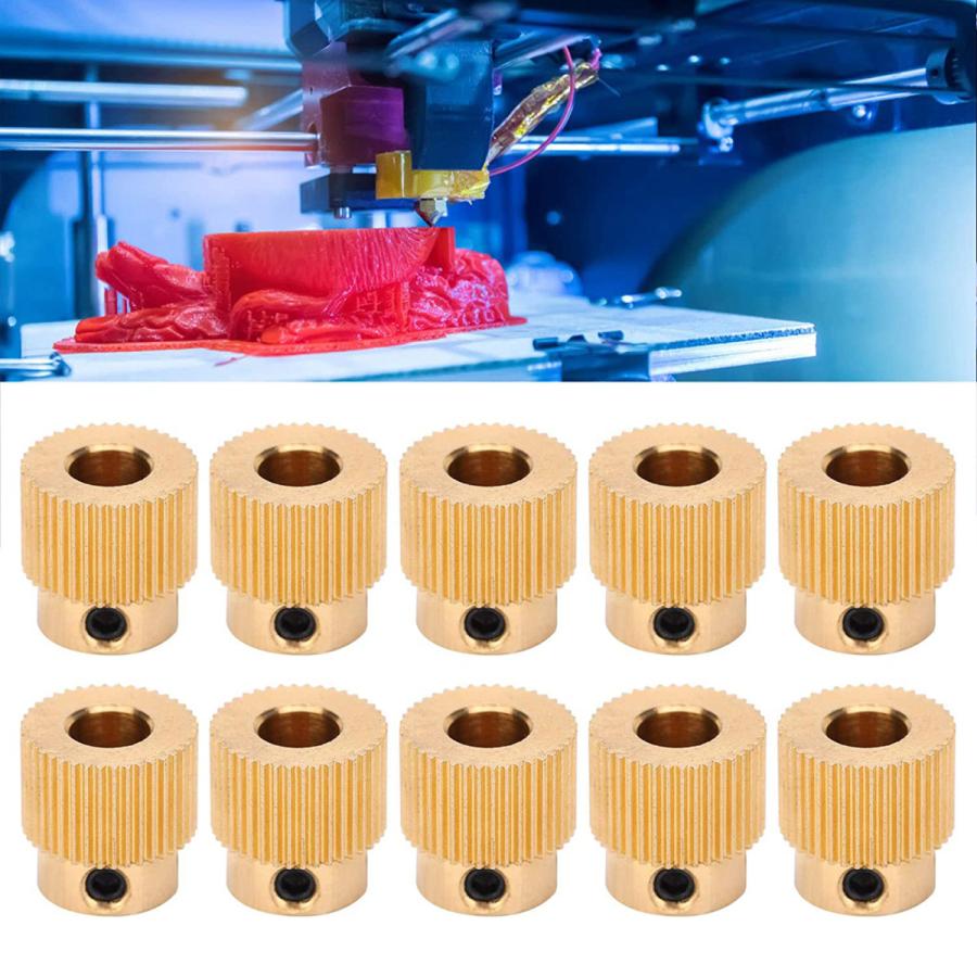 10個mk8押出ギア40歯歯真鍮ドライブギア供給3dプリンタ用押出機 Stkショップ 通販 Yahoo ショッピング
