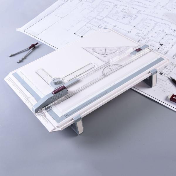 A3製図板57x37cmグラフィック製図テーブルドローテーブル計算尺 : STK