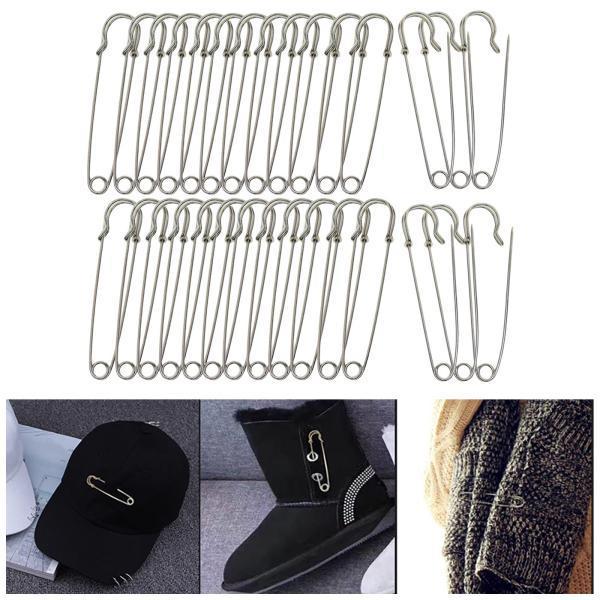 30x特大安全ピンスカート用頑丈ヘビーデューティー毛布服2.5インチ