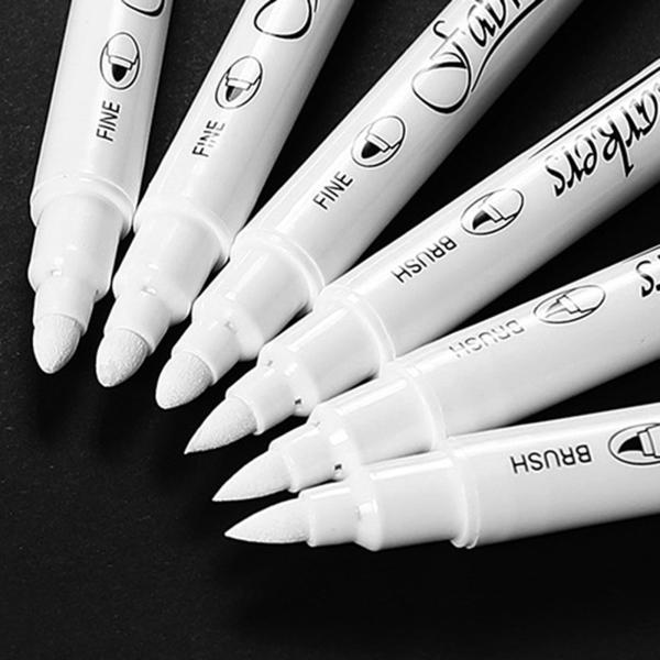 油性ホワイトマーカーペン グラフィティペン 5本 DIY アート 永久