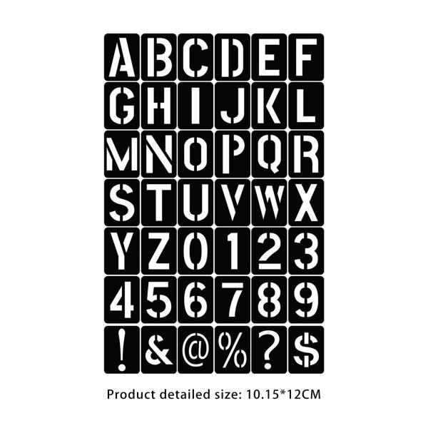 42x アルファベット文字ステンシル シンボル テンプレート DIY