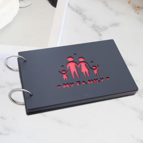 フォトアルバムスクラップブッキングメモリーブック 2 リング