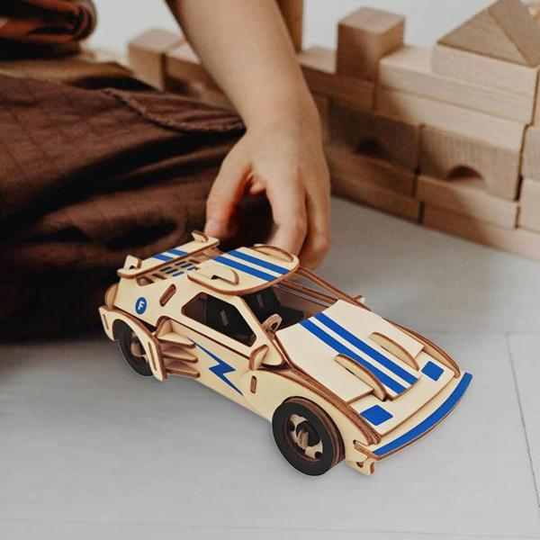 3Dパズル モデルカーセット 車両組み立て玩具 コーディネーション向上 木製モデルキット パーティー用 8歳以上のお子様向け｜stk-shop｜06