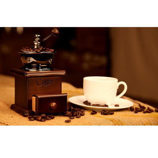 コーヒーミル 手挽き コーヒー豆 粉砕機 操作簡単 木製 古典的 手動 ハンドグラインダー｜stk-shop｜04