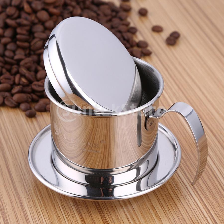ステンレス鋼 コーヒーフィルター ドリップカップ コーヒー用品 実用 伝統的｜stk-shop