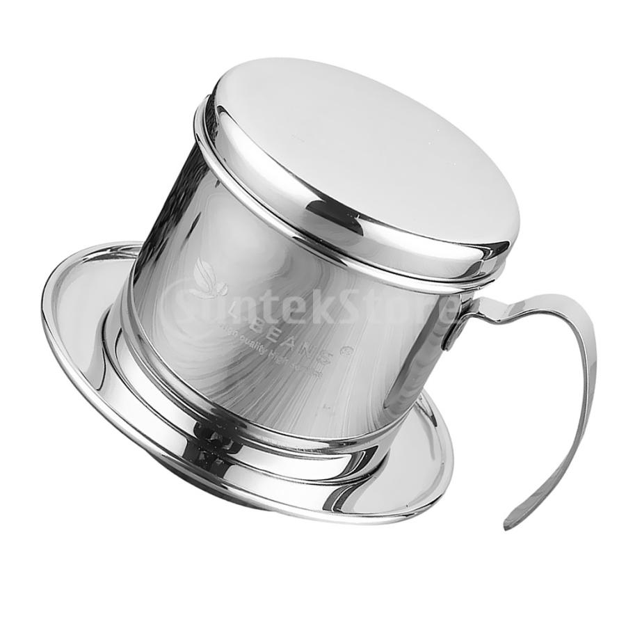 ステンレス鋼 コーヒーフィルター ドリップカップ コーヒー用品 実用 伝統的｜stk-shop｜04