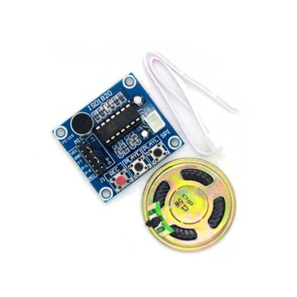 オーディオスコープ マイクオーディオ+スピーカー付きISD1820音声録音再生モジュール