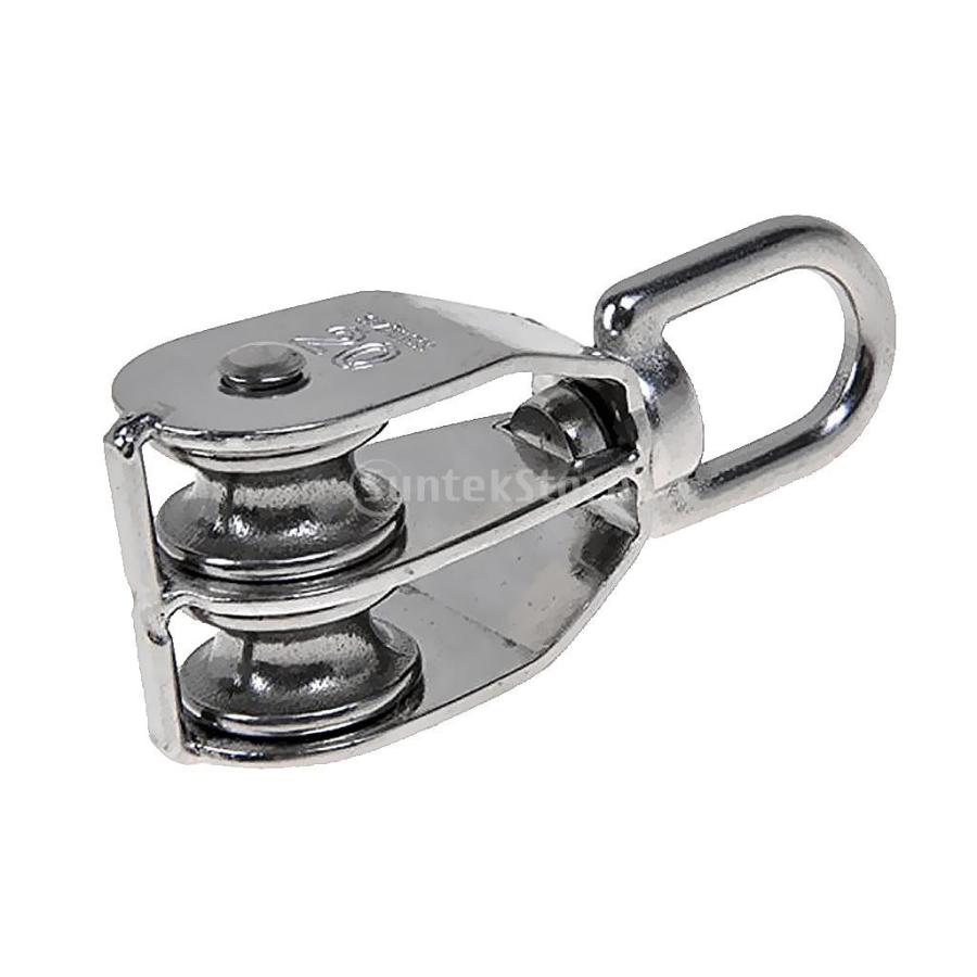 滑車 プーリー シーブ ローププーリー デュアル 回転プーリー