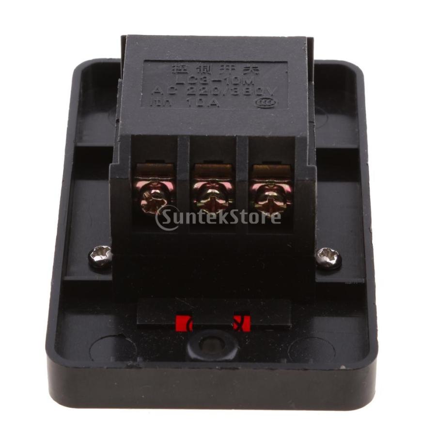 スイッチ 防水カバー付き プッシュボタン 機械用 オン/オフ 380V 10A