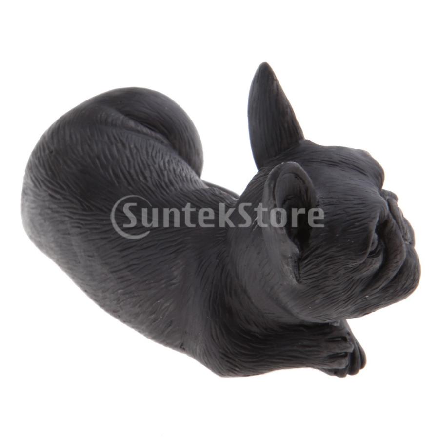 フレンチブルドッグ置物モデルガーデンホームインテリアブラック