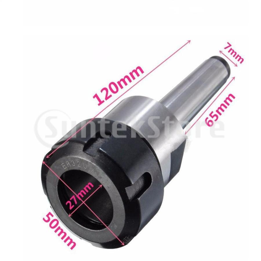 CNC旋盤フライス加工用MT2 ER32コレットチャックホルダーツール 
