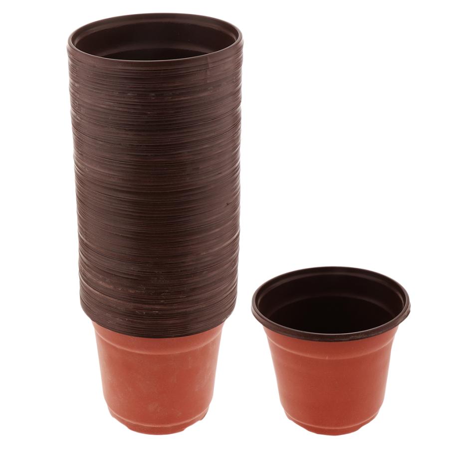 二重色の苗の花の植物のプラスチック鍋の養樹園の容器130mm :60026484:STKショップ - 通販 - Yahoo!ショッピング
