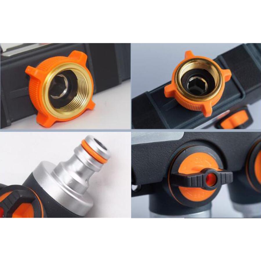 4ウェイガーデンホーススプリッターアダプター 1 2インチコネクタ耐久性のある蛇口延長 激安直営店