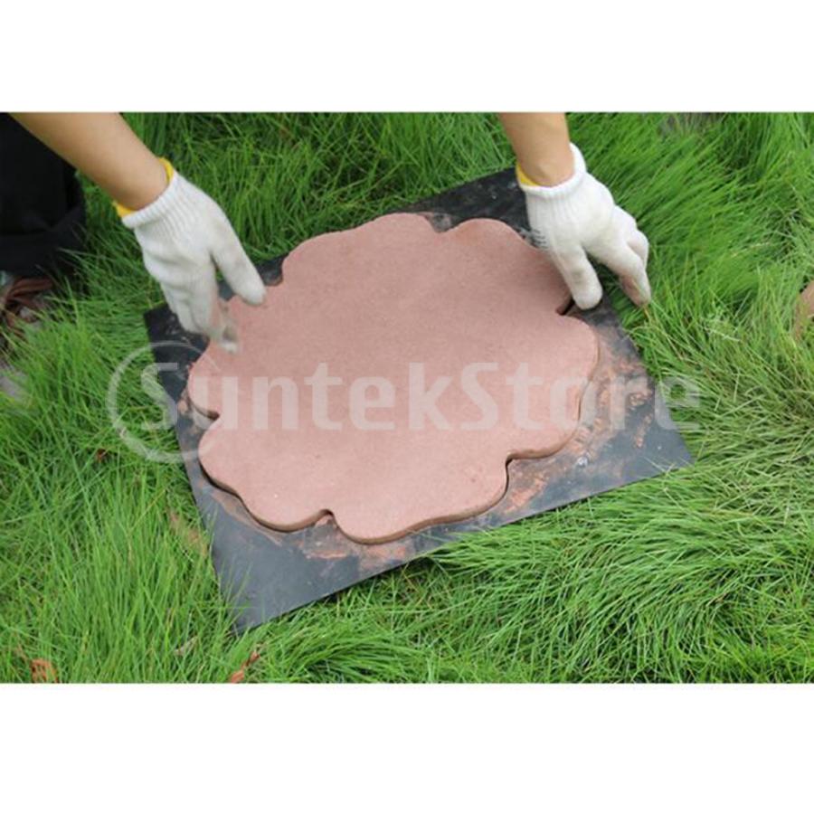 Diy舗装モールドガーデンパスメーカー金型コンクリートステッピング石