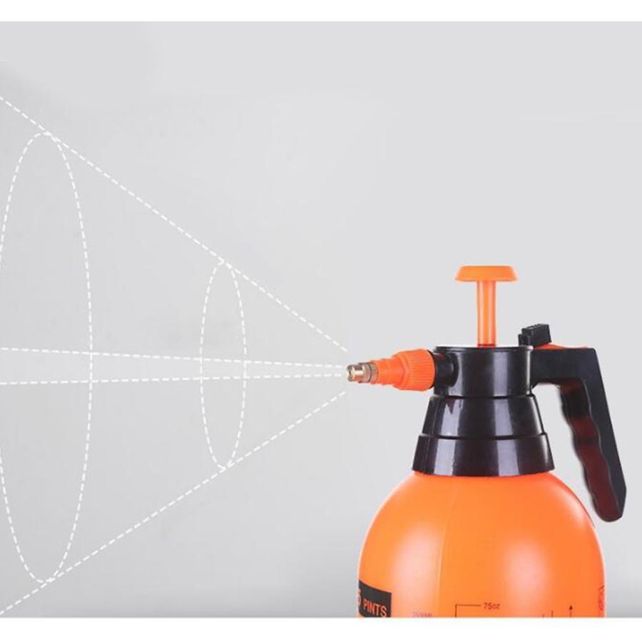 オレンジ2L ガーデンポンプ噴霧器ハンドヘルド 庭の噴霧器ポンプ圧力水