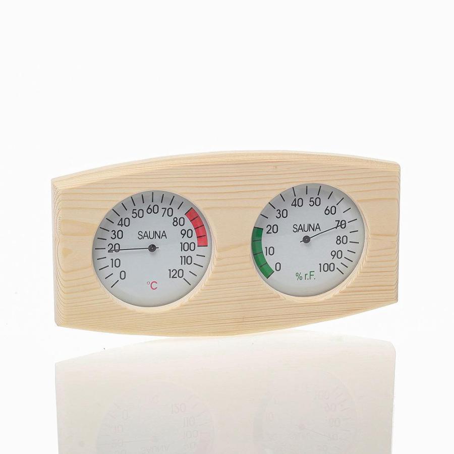 サウナ温度計 & 湿度計2 1で木材温サウナルームアクセサリー : STK