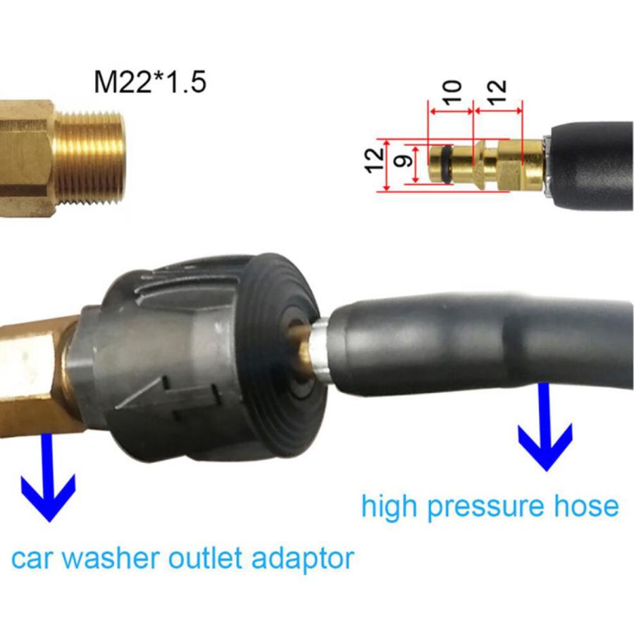 高圧洗浄機部品 高圧洗浄機ホースアダプター karcherワッシャーホース
