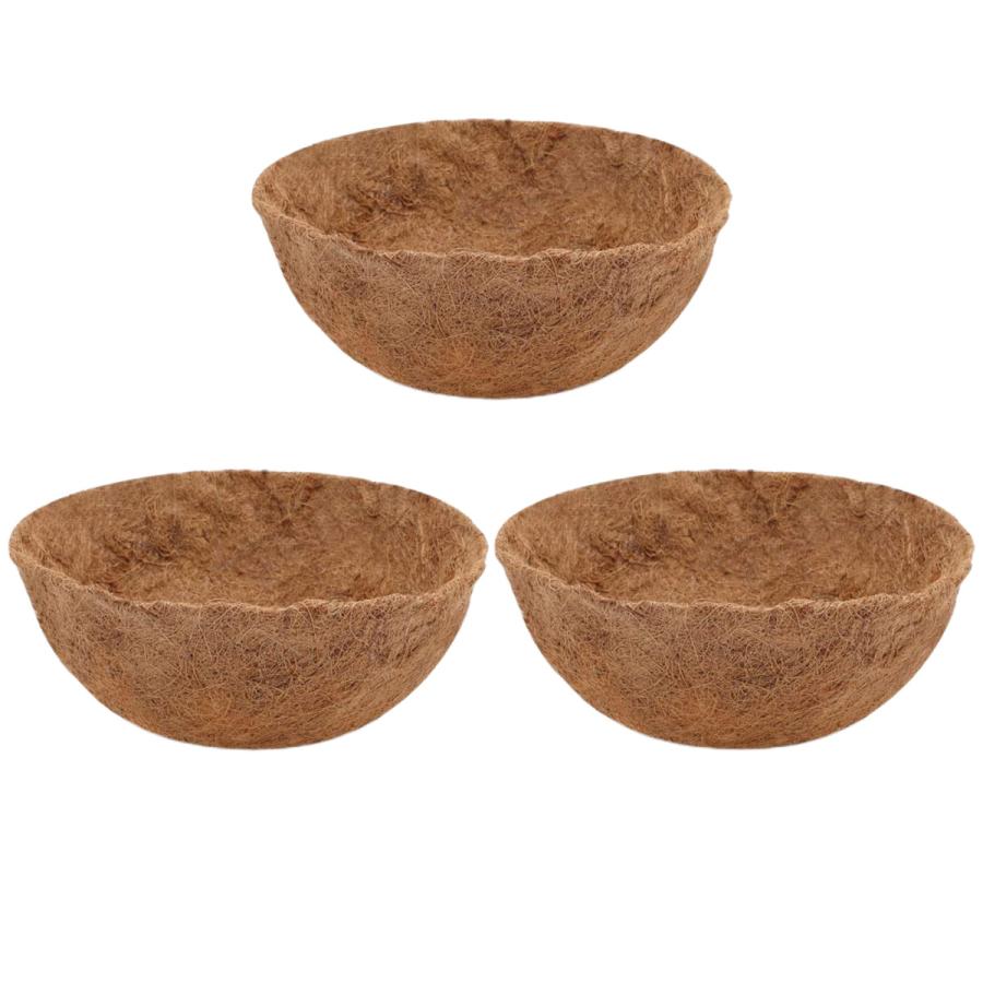 ココナッツファイバー プランター 3個セット プランター用3本ココファイバー交換ライナーナチュラルココナッツコイ