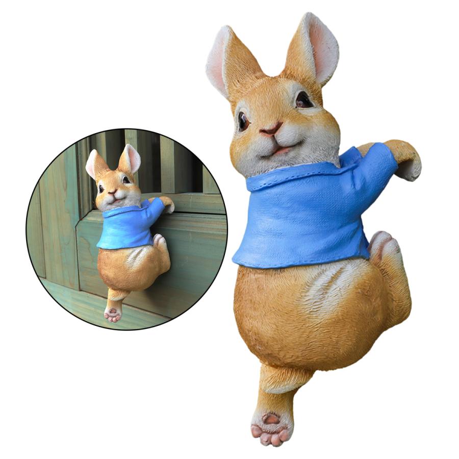 屋外のリビングルームの青のための絶妙なウサギの装飾品の庭の彫像の置物 Stkショップ 通販 Yahoo ショッピング