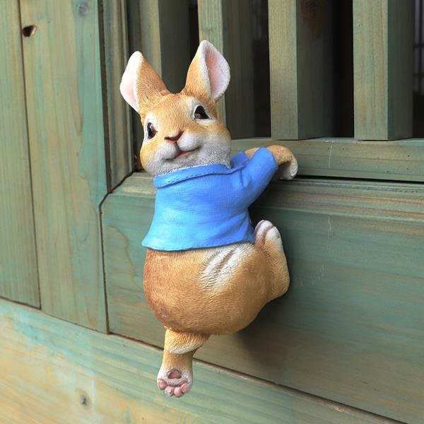 大勧め ガーデニング うさぎ 置物 樹脂材質 花壇の置物 かわいい