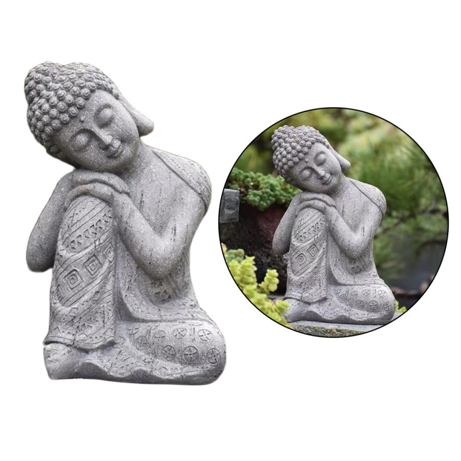 大仏.瞑想タイ釈迦牟尼睡眠置物彫刻樹脂クラフト.デスクトップホーム