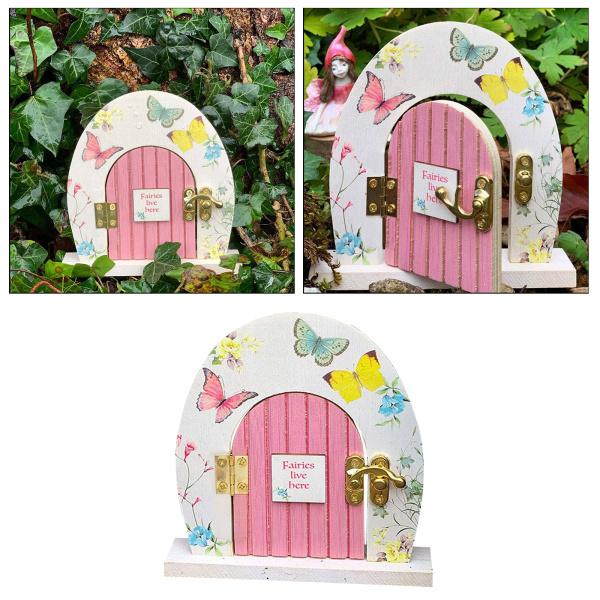 大人気新作 妖精庭のドア ミニチュア木の切り株家のドア 5インチ妖精の庭の家のドア Columbiatools Com