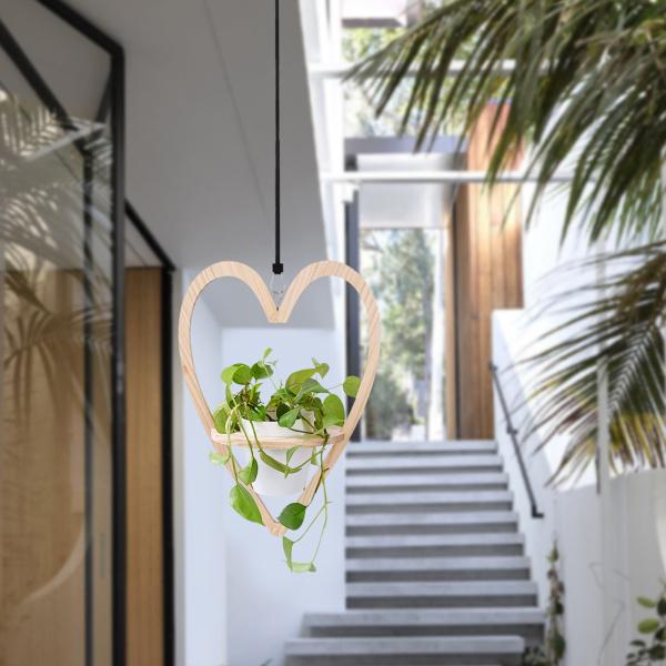 なないろ館 ハンギングバスケット 3個セット 植物 花 屋内 屋外 プランター ガーデニング 植木鉢 吊り下げ 寄せ植え ハンギングバスケット チェーン ハンギング植物のためのフラワーポットチェーン ハンギングプランターバスケットlのための3ポイント付き16インチの