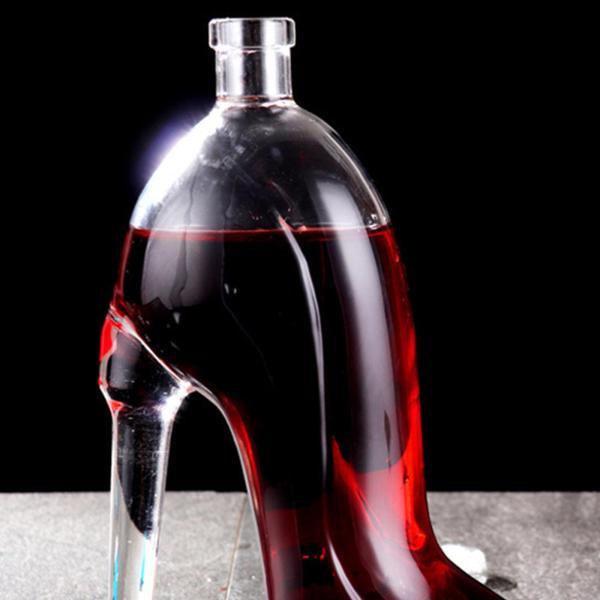 DAUM ドーム クリスタル コニャック PERFECTION デキャンタ古酒 かかとの高い靴の形ウイスキーデカンタークリスタルコニャックラム