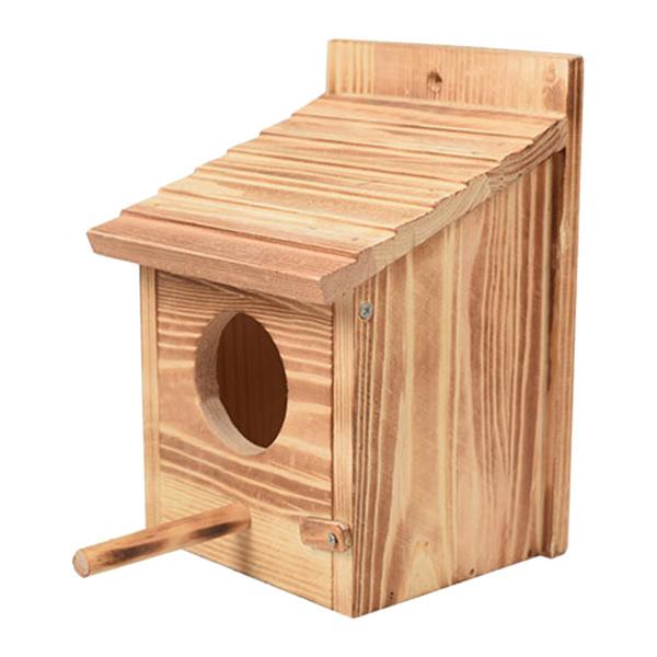 ウッドインコの巣箱バードハウスセキセイインコの繁殖交配ボックス