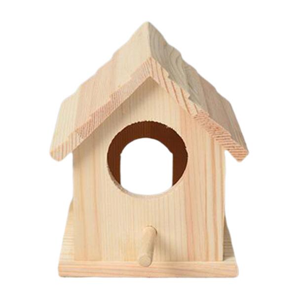 木製の鳥の家、屋外の鳥小屋、庭のパティオ装飾的な巣箱レンツバメの鳥の家スズメハチドリフィンチスロットル 巣、巣箱