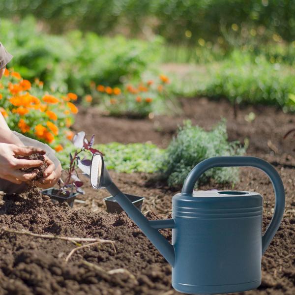 海外ビンテージ ガーデニングジョーロ じょうろ大 じょうろ大容量ヴィンテージガーデニングツール植物用じょうろ青