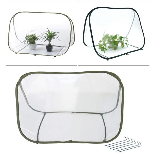 当店は最高な サービスを提供します ミニポップアップ植物温室花野菜ハーブカバー暖かい折りたたみ式雨の日家庭の冬に役立つ植物カバー