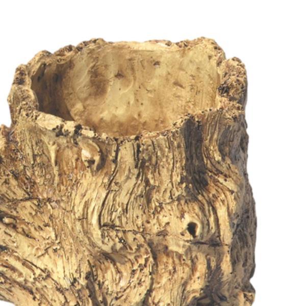 人工流木プランター 不規則な多肉植物ポット 家庭菜園用 アウトドア