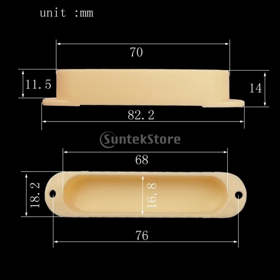 密閉型 ギター シングルコイル ピックアップカバー ST アクセサリー 全