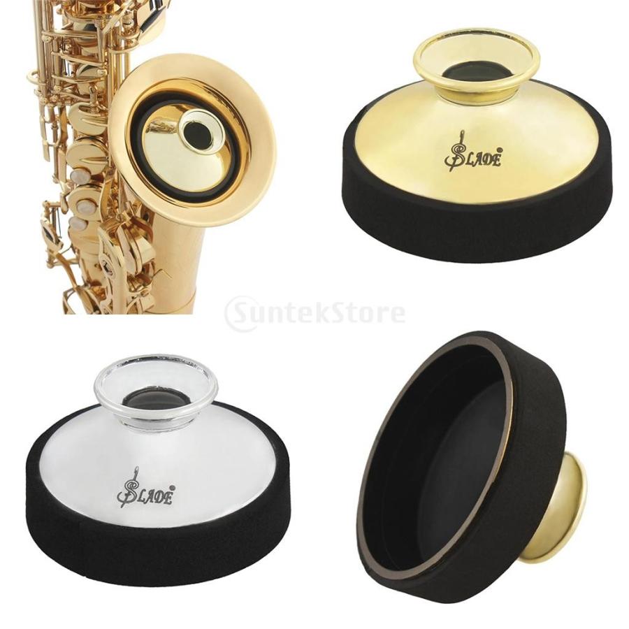 アルトサックス 　ネック&練習弱音器&演奏マイクホルダー&サックス楽譜ホルダー 高品質 アルトサックス ミュート サクソフォン ダンパー 弱音器