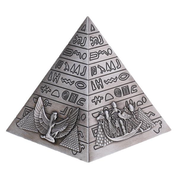 金属の手工芸品エジプトのピラミッドの建物モデル本棚飾りグレー｜stk-shop｜02