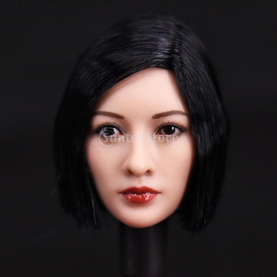 1/6スケール プラスチック 模型 女性ヘッド彫刻 アジア美人 1/6スケール プラスチック 模型 女性ヘッド彫刻 アジア美人